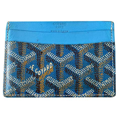 goyard light blue card holder|goyard st sulpice card holder.